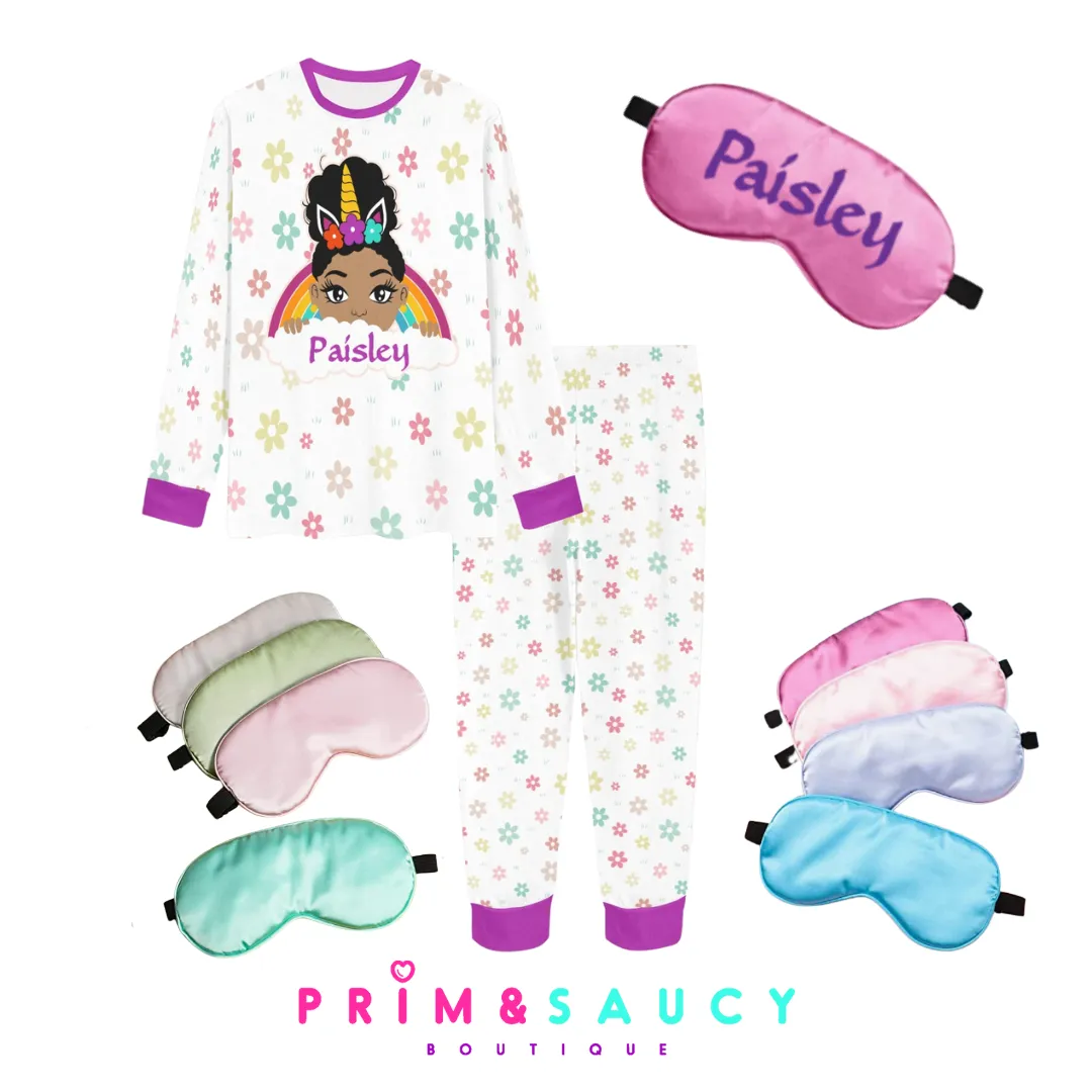 Personalized Girls Slumber Party Sleep Masks