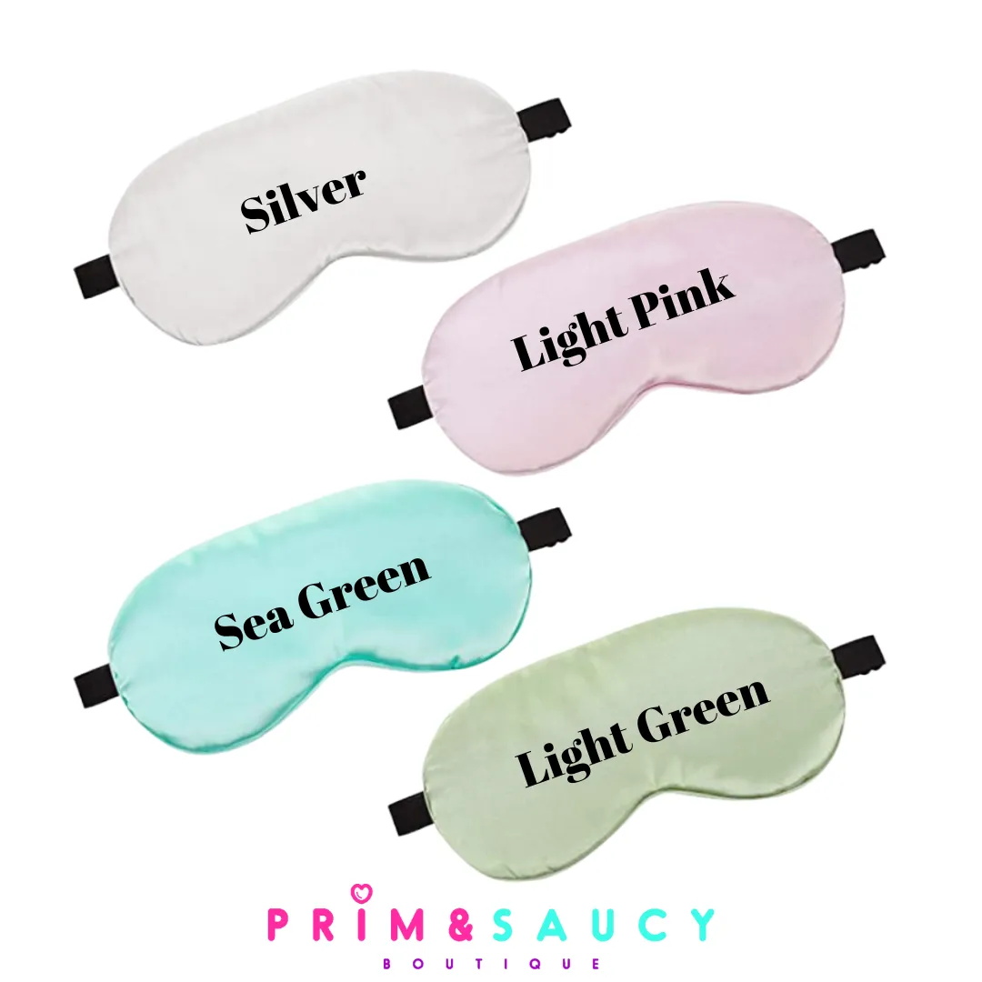 Personalized Girls Slumber Party Sleep Masks