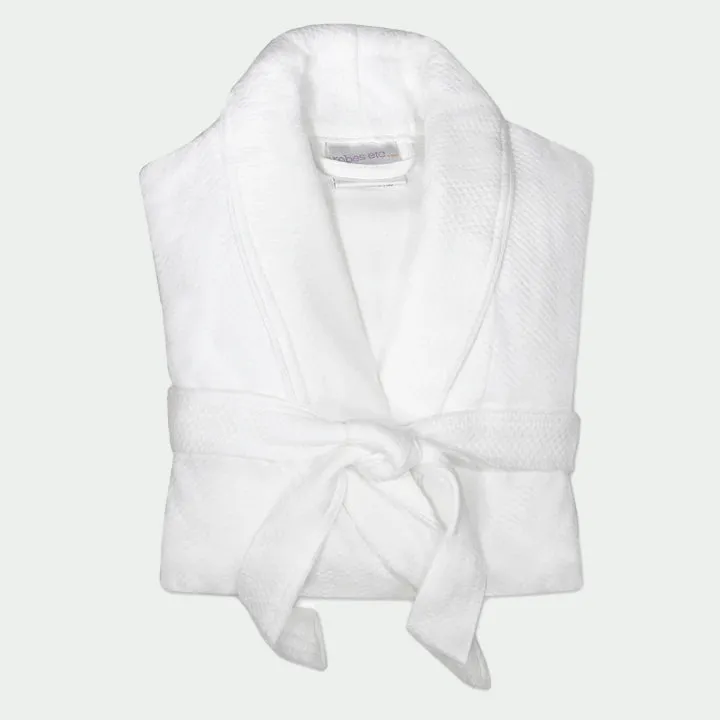 pyrenees diamond jacquard shawl collar robe