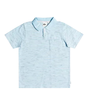 Quiksilver New Youth Polo Shirt-Airy Blue Heather