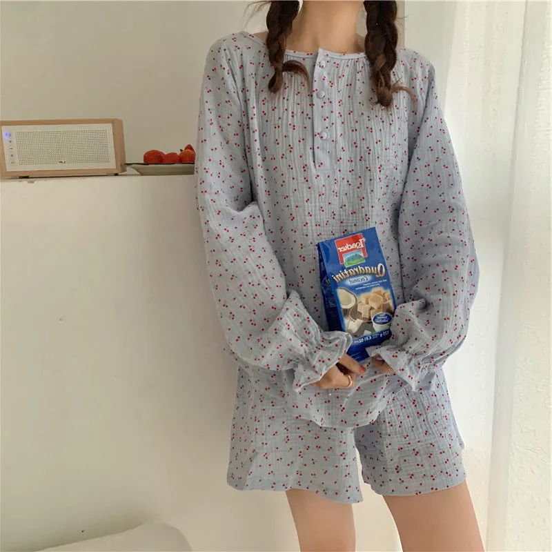 Summer Cherry Short Pajamas