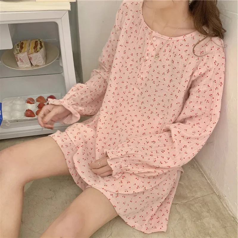 Summer Cherry Short Pajamas