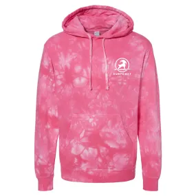 SURFGOAT "Barb" LUXE Pullover Hoodie -  (Pink Tie Dye)