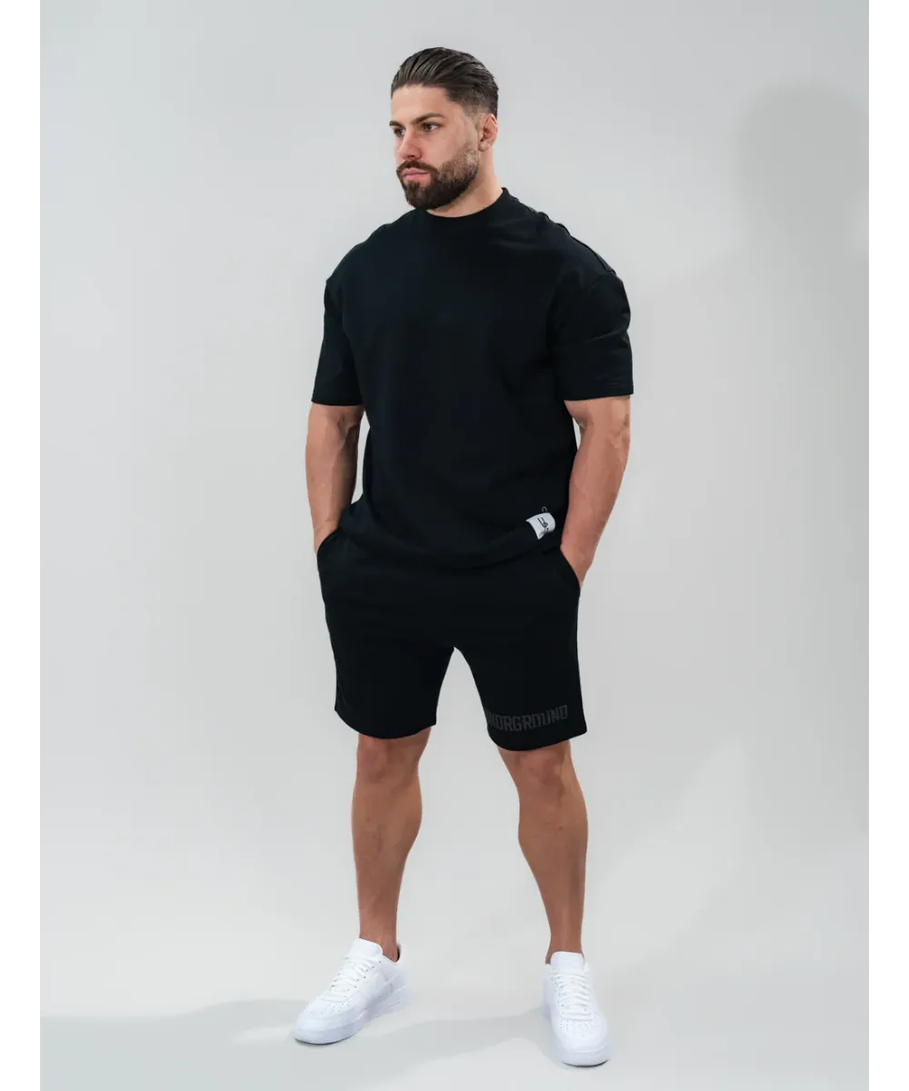 UNDRGROUND Relaxed Fit Shorts (Jet Black)