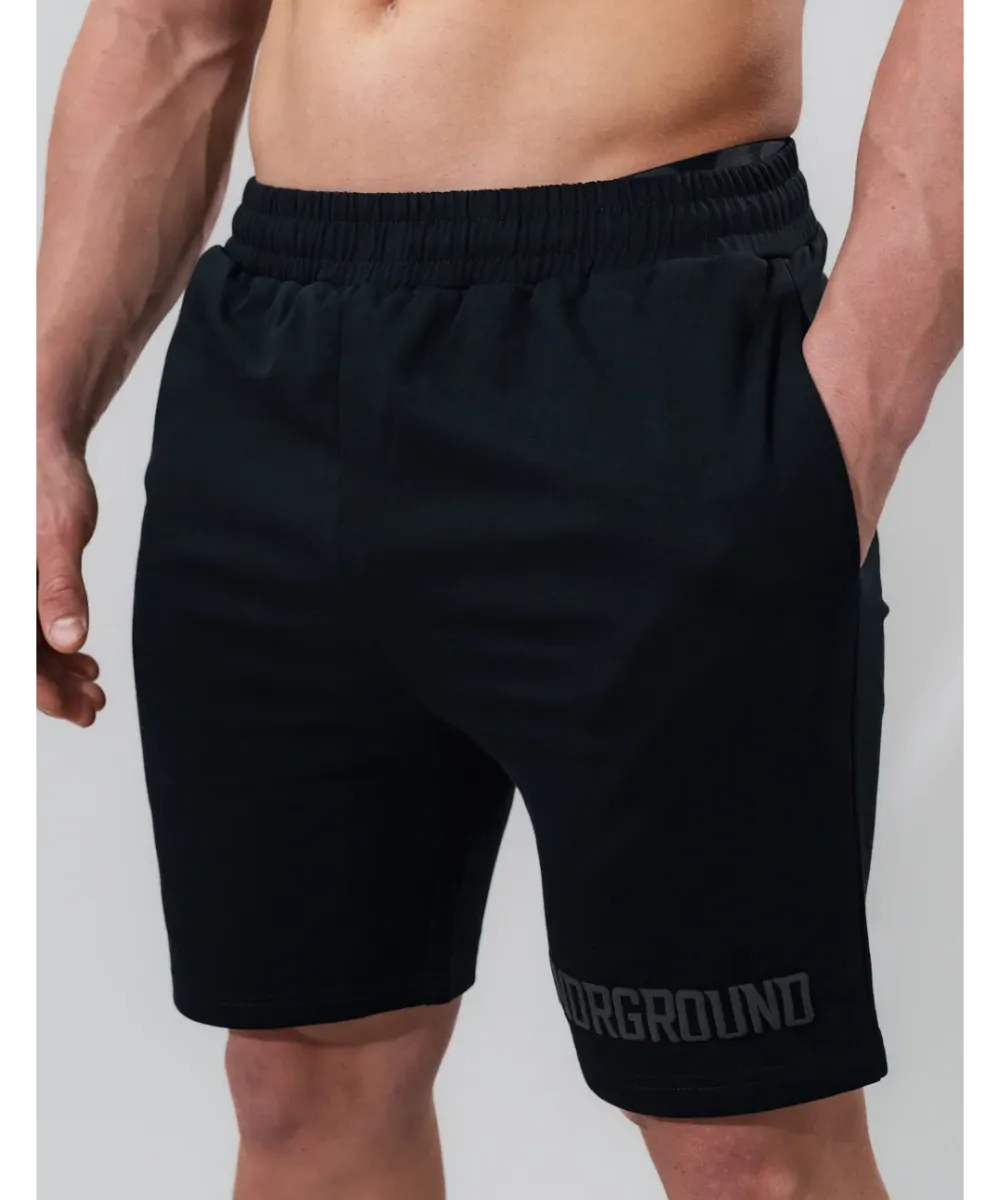 UNDRGROUND Relaxed Fit Shorts (Jet Black)