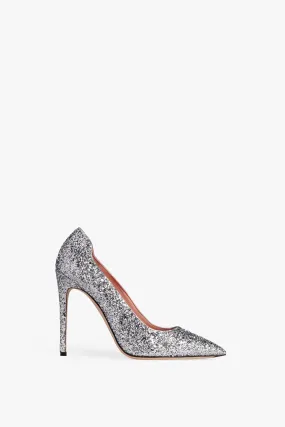 VB Pump 115mm in Silver Glitter